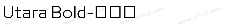 Utara Bold字体转换